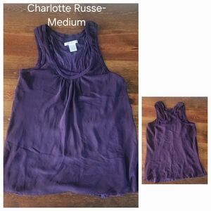 Charlotte Russe Deep Purple Tank Top